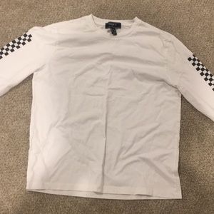 Forever 21 White Checker T-shirt